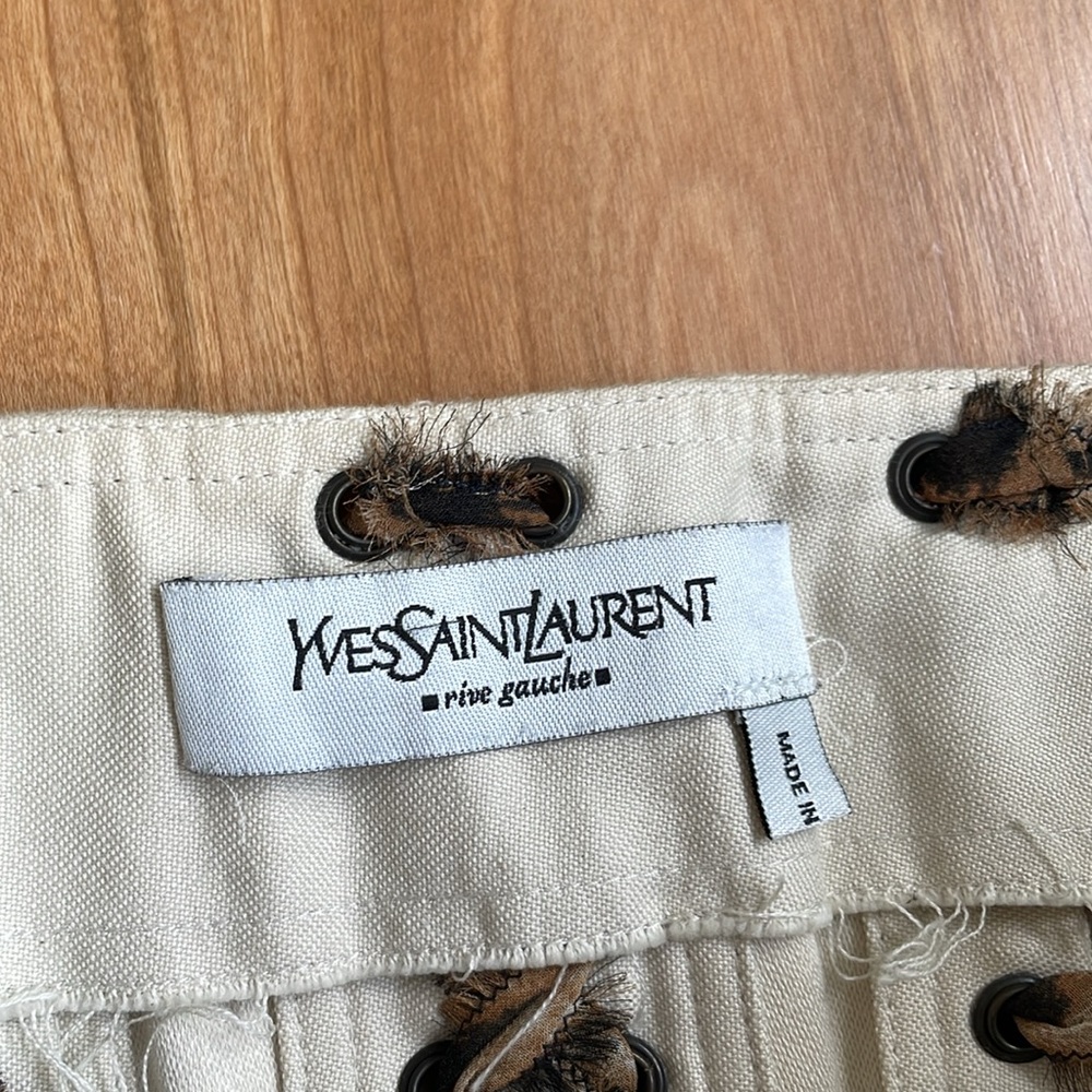 YSL 2002 Vintage Tom Ford for Yves Saint Laurent Safari Skirt 40 - 8 - Picture 2 of 7